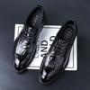 2025 Wenzhou leather shoes British style derby shoes dress commuter black wedding men's high-end business shoes real sheepskin