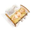 Christmas Nativity Figurine LED Light Manger Scene Elegant Holy Figure
