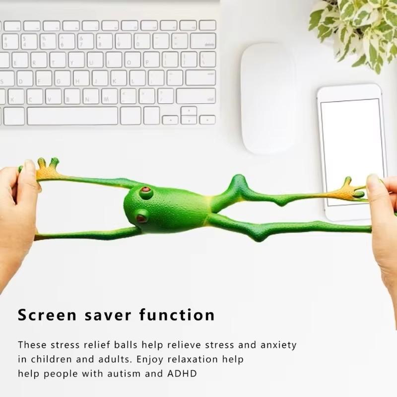 Tricky Decompress Frog Toy Simulation Frog Model Soft Rubber Fake Frog Sensory Game Excellent Gift For Children Funny Mischief