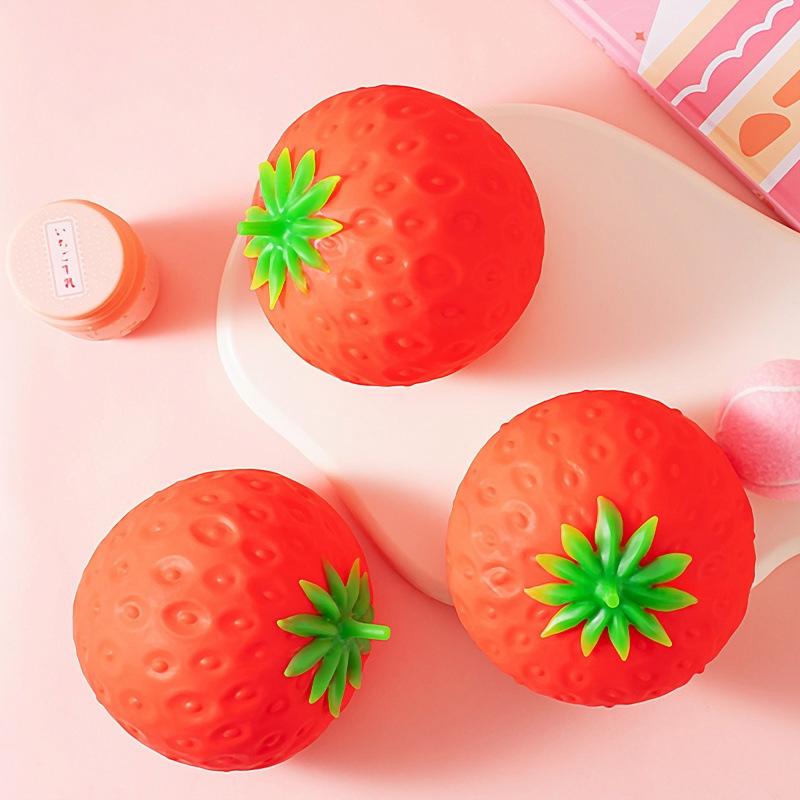 Creative Giant Fruit Strawberry Squeezing Decompression Toy Stress Relief For Kids & Adults Anti-Anxiety Sensory Fidget Toy