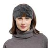 Women Winter Warm Headband Fuzzy Fleece Lined Thick Cable Knit Wrap