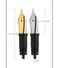 German SCHMIDT Bock Gold-Plated Silver Nib Fountain Pen Set FH241/FH452