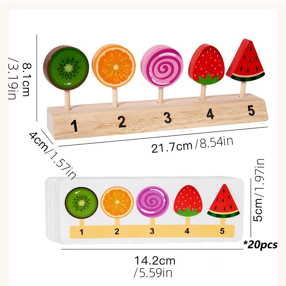 

Монтессори Игрушки для сортировки по цветам и распознавания для детей, игрушка для ролевых игр с едой, игра на сопоставление мороженого и леденцов, логическое мышление