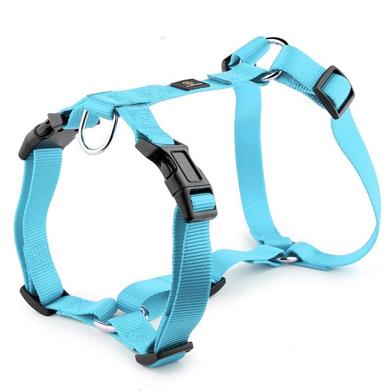 Ham Husky în formă de H pentru câine de companie, rezistent la explozii, cu curea moale pentru piept, tracțiune pentru câini de talie medie și mare, nailon durabil, accesorii pentru lesă de companie