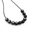 50pcs/lot Black Acrylic Billiards Shape Round Beads Beaded Accessories Spacer Loose Beads For DIY Jewelry Making Findings