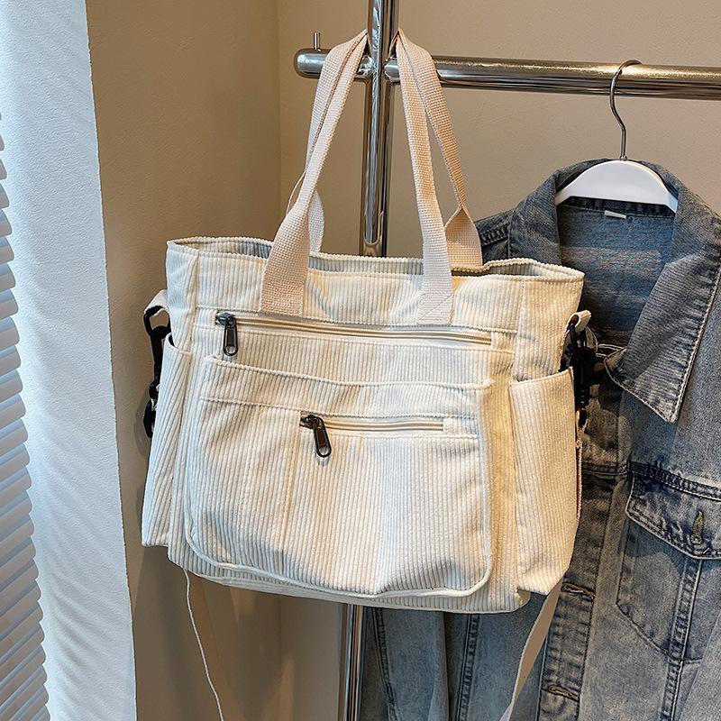 Tote Bag Autumn and Winter Style Women's Large Capacity Multi Pocket Women's Tote Bag Versatile One Shoulder Crossbody Bag