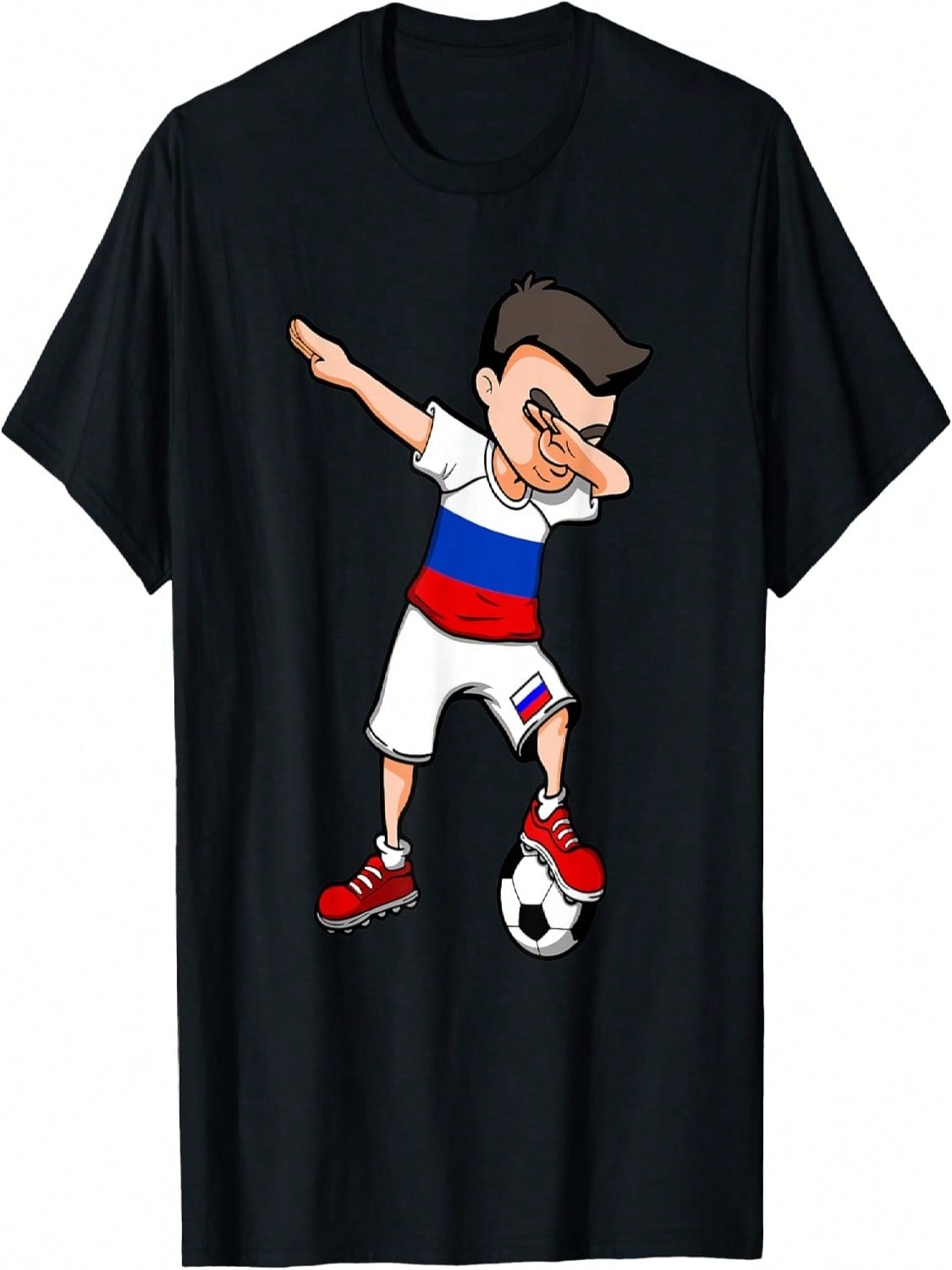 Dabbing Soccer Boy - Russia Jersey Russian Football Fans T-Shirt S разноцветный