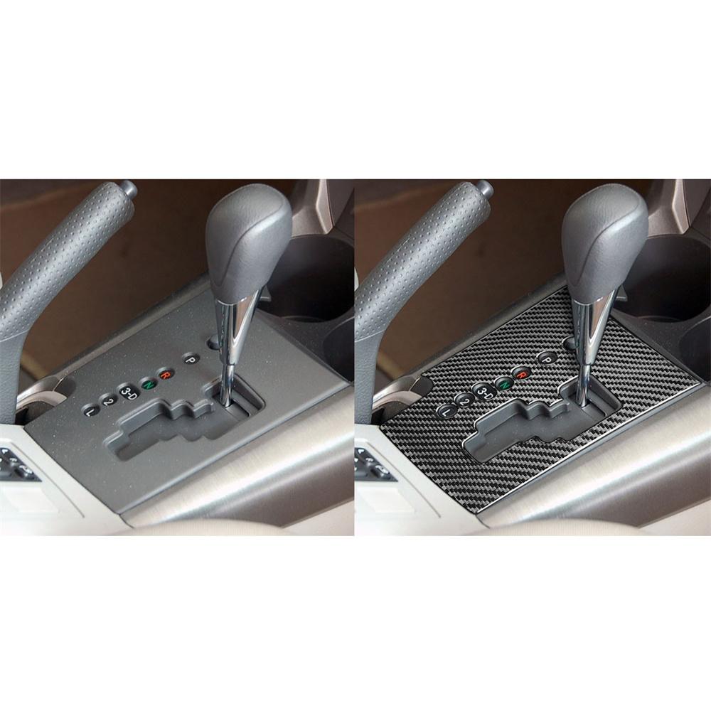 Carbon Fiber Interior Gear Shift Panel Cover Trim For Toyota RAV4 2006-2012