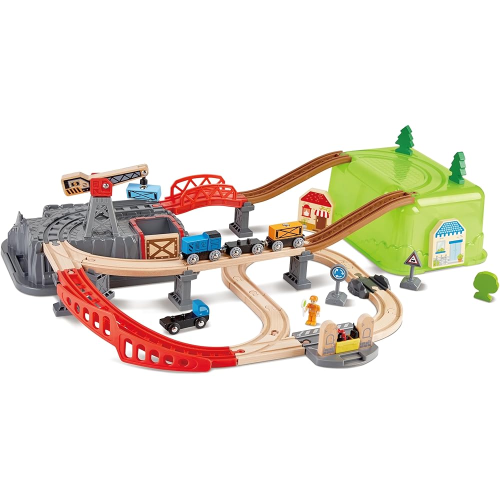 

Hape Toy Storage Box Rail Set E3764 for Ages 3 and Up, Durable, Easy to Assemble, Colorful Design