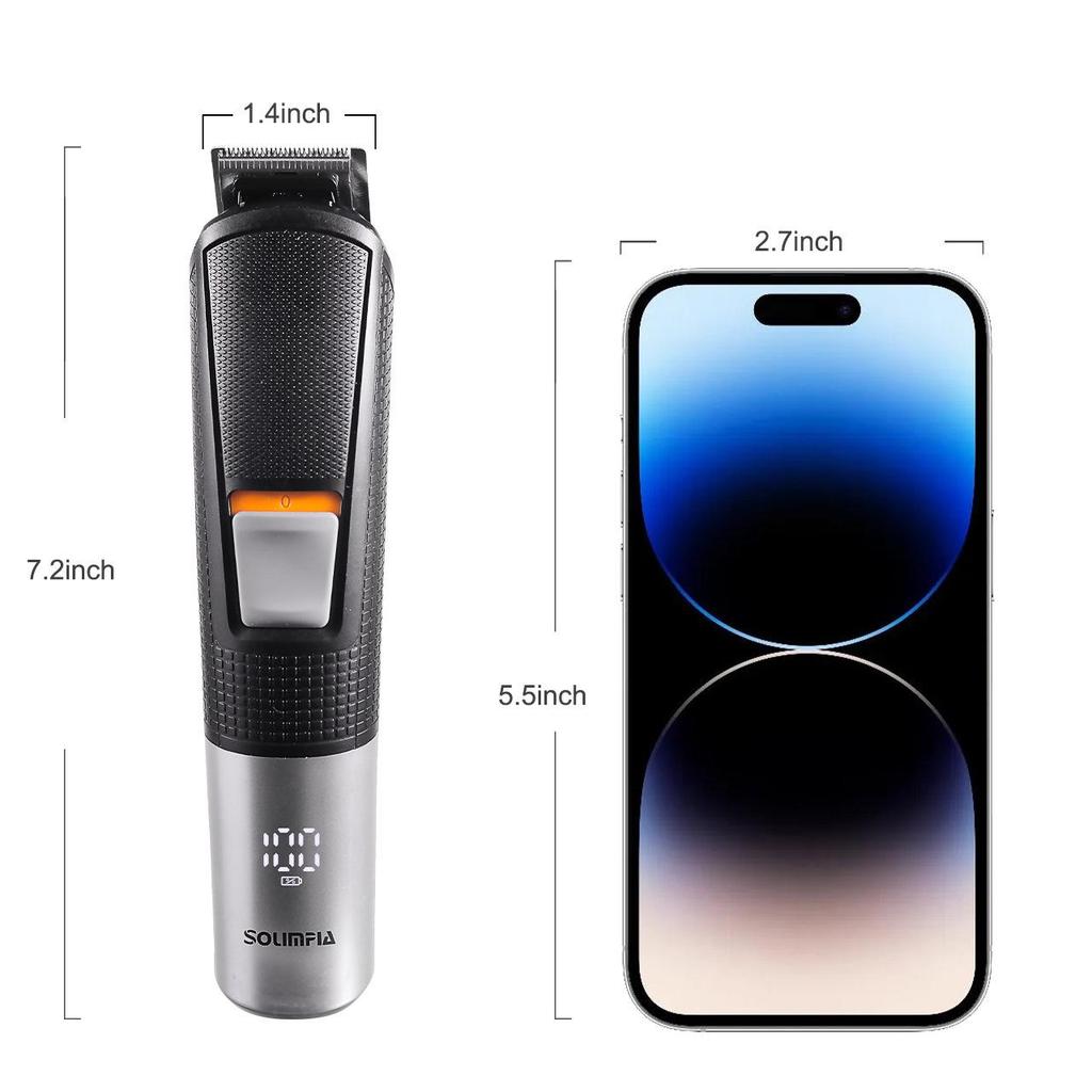 Multi-functional 5-in-1 Electric Hair Clipper & Trimmer Set for Home Use