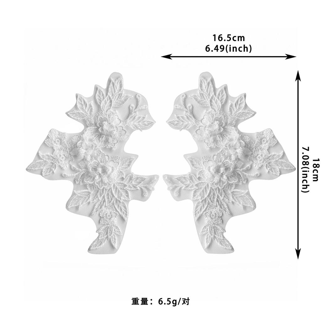 Mehrfarbige Stickerei Dreidimensionale Blume-zu-Blume Stoffaufkleber Kleidung Kleid Auftrittskleid Dekorative Stoffaufkleber Accessoires
