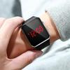 2025 Fashion Sport Digital Watch Women Men Square LED Watches Silicone Belt Electronic Women Digital Watches Clock Montre Femme