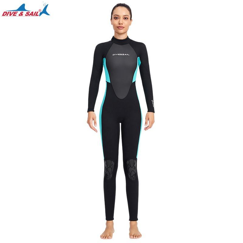 3mm Neoprene Wetsuit Men Women Thick Warm One Piece Snorkeling Surfing Swimming