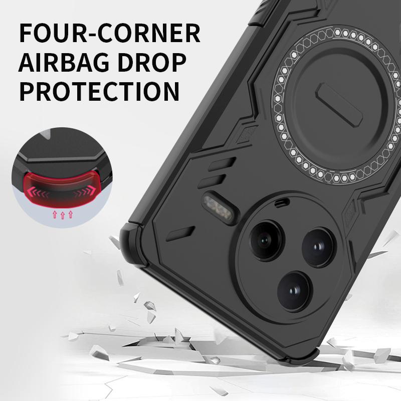 KEYSION Hollow Heat Dissipation Case for POCO F7 Pro F7 Ultra Magnetic Cooling Shockproof Phone Cover for Xiaomi POCO F7 Ultra