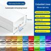 Dimmable Waterproof LED Silicone Strip, 12V-24V, 220V, Self-Adhesive, Embedded Linear Slot