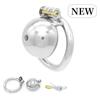 Chastity Lock Cock Cage Male Chastity Device Restrict Erection Stainless Steel Penis Rings SM Erotic Adult Sex Toys for Men Gay
