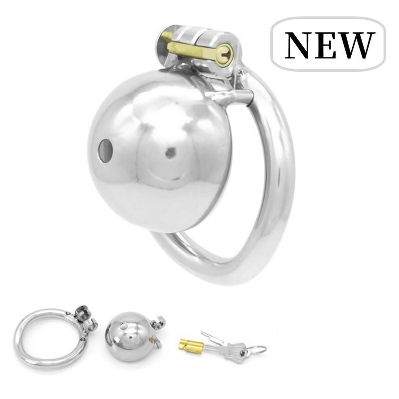 Chastity Lock Cock Cage Male Chastity Device Restrict Erection Stainless Steel Penis Rings SM Erotic Adult Sex Toys for Men Gay