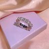 Women's  Silver Ring Sale AAAA Shiny Zircon Ring Different Shape Plain Ring Ring Fine Beauty Style Engagement Ring