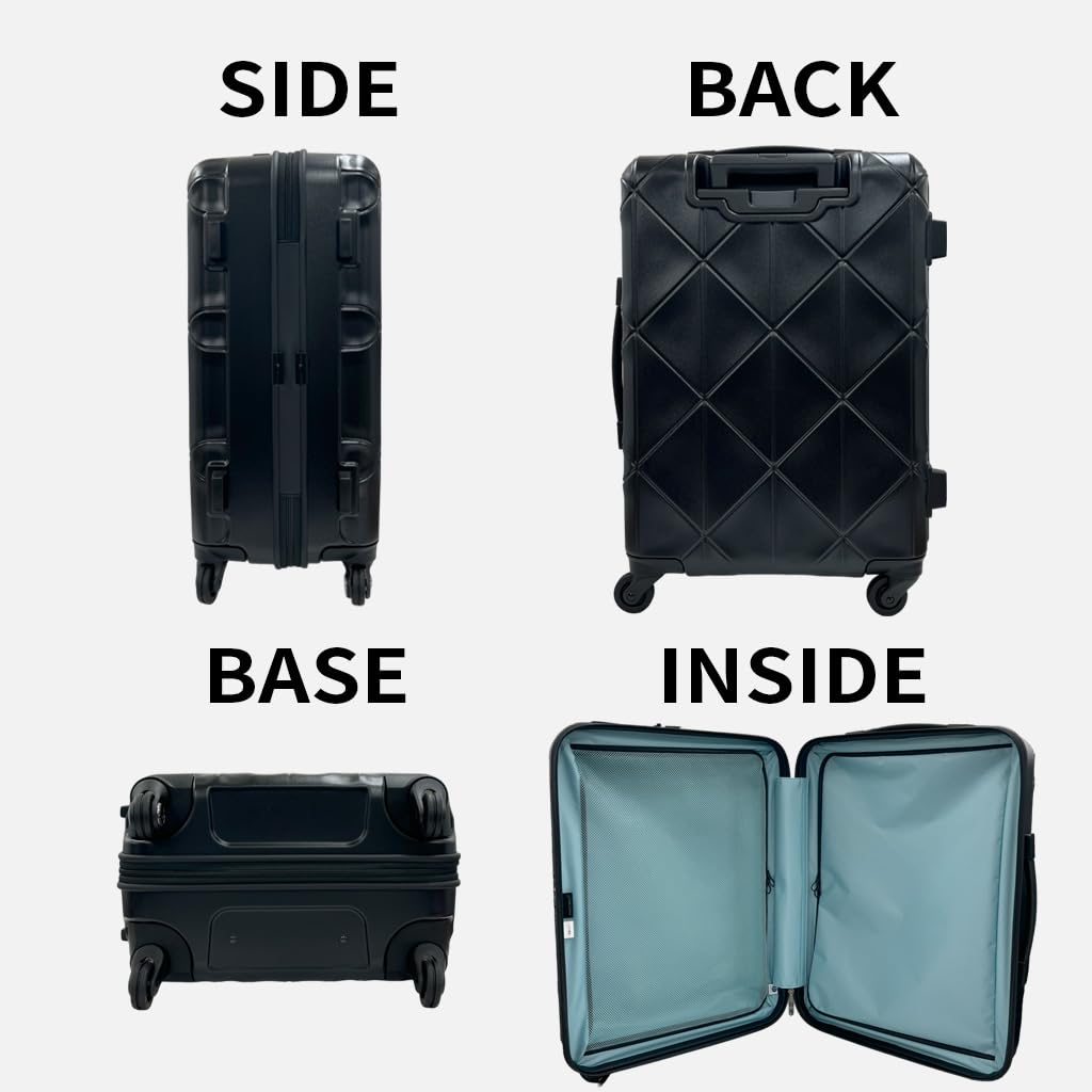 Walizka Duża Duża Pojemność Rozmiar L 5 nocy 6 dni 6 nocy 7 dni 68L Blokada kółek Ciche kółka Tkanina wewnętrzna 10 lat gwarancji Wyprodukowano w Japonii