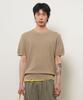 GENERALIDEA Man Temperature Cut Cool Classic Crew Neck Half Knit [Taupe] / Gf2Mkp022