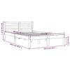 VidaXL Bed Frames Cherry Brown 120x200 Cm Solid Pine Wood 844144