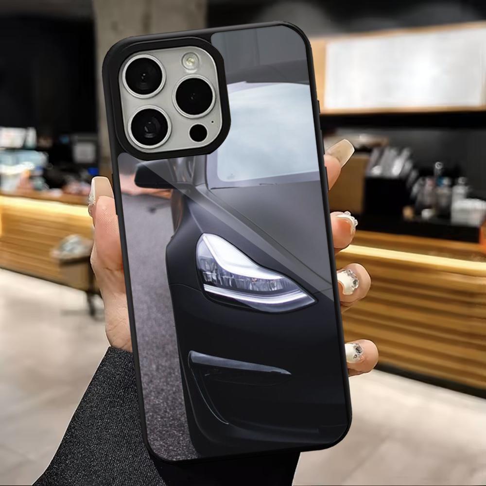 Sports T-Teslaes Car Phone Case For iPhone 16,15,14,13,12,11,Pro,Max,Plus,Mini,Magsafe,Magnetic Wireless Charging Case