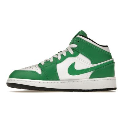 Sneakersy dla dzieci Air 1 Mid GS Lucky Green Czarne Białe DQ8423-301