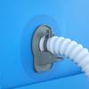 Swimming Pool Hose Support Stand with Tape for Inflatable Pools Compact 3.14 X 4.4 Inch Gray Plastic Construction