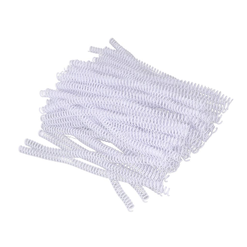 100Pcs Spiral Binding Coils Plastic Dia 9.5mm 3Celsius8in 48 Teeth 4:1 Ratio 75 Sheet Capacity for   Paper