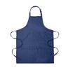 Kitchen Cooking Aprons 82x68cm Adjustable Bib Waterproof Long Ties Chef Apron with 2 Pockets for Men Women Chef, Navy Blue
