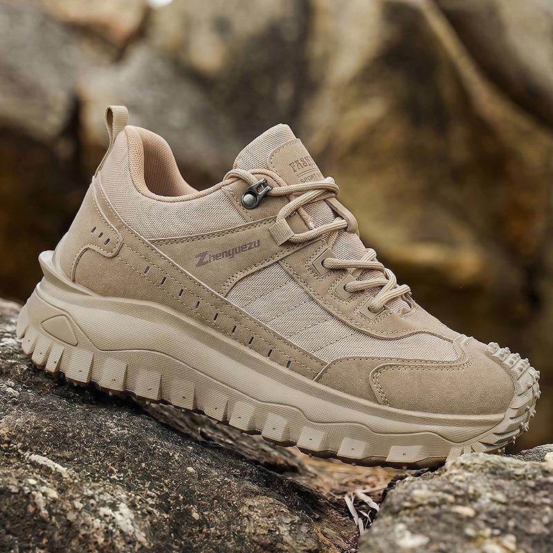 Men Plus Size Comfortable Thick Sole High Top Tactical Outdoor Hiking Martin Boots