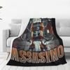 Italian Brainrot Cappuccino Assassino  Funny Cappuccino Meme Warm Blankets Travel Office Plush Throw Blanket Couch Chair Flannel