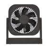 Topland Compact Desk Fan with Angle Magnetic Power and Mobile Brown SF-DF18BR 360-Degree Adjustment, Included, 3-Way Supply, Compatible,