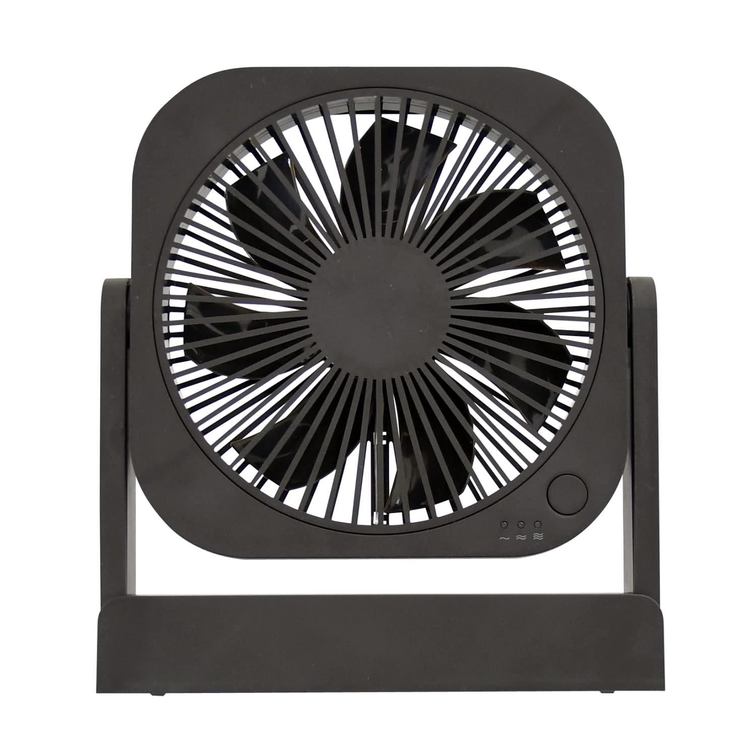 

Topland Compact Desk Fan with Angle Magnetic Power and Mobile Brown SF-DF18BR 360-Degree Adjustment, Included, 3-Way Supply, Compatible,