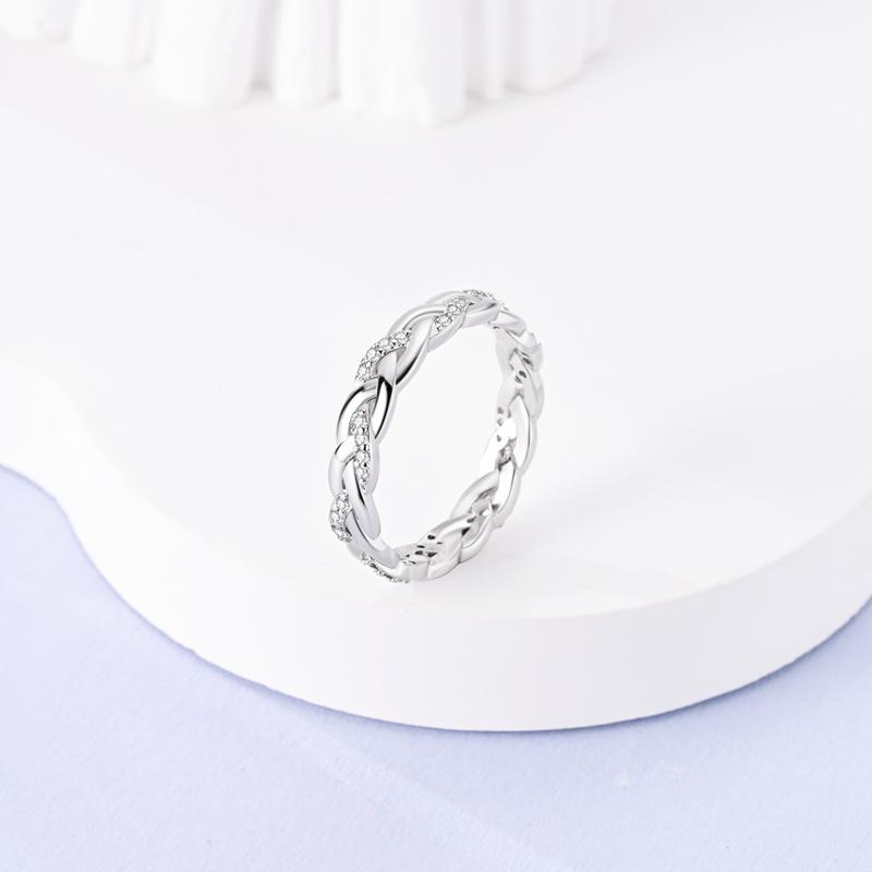 New Authentic Copper Rings Stackable Infinite Copper Zircon Ring Ideal For Women Wedding Anniversary Birthday Jewellery Gift