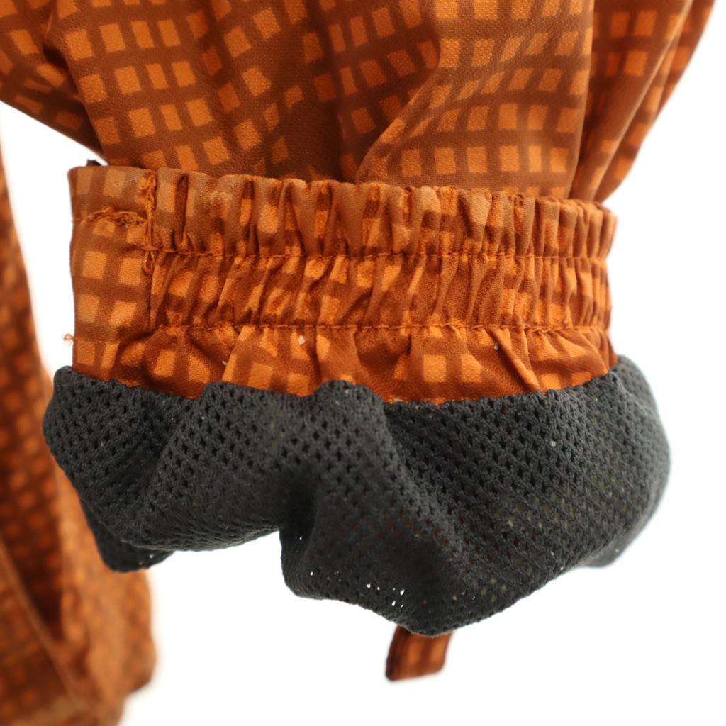 Columbia Check Pattern Banego Creek Jacket S Orange Outdoors Men's Used