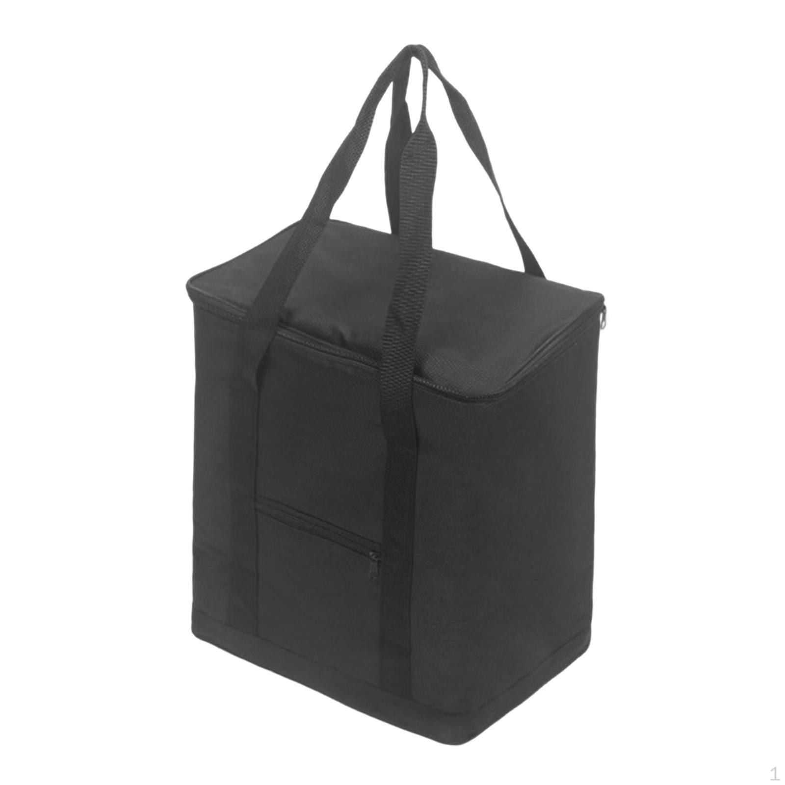 

Изолированная водонепроницаемая портативная сумка для взрослых, многоразовая сумка, контейнер для хранения продуктов питания для путешествий чёрный