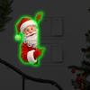 Durable PVC Seasonal Wall Decor Glow In The Dark Santa Claus Switch Sticker, Decorative Luminous Decal for Christmas Decals Home Decor, Waterproof