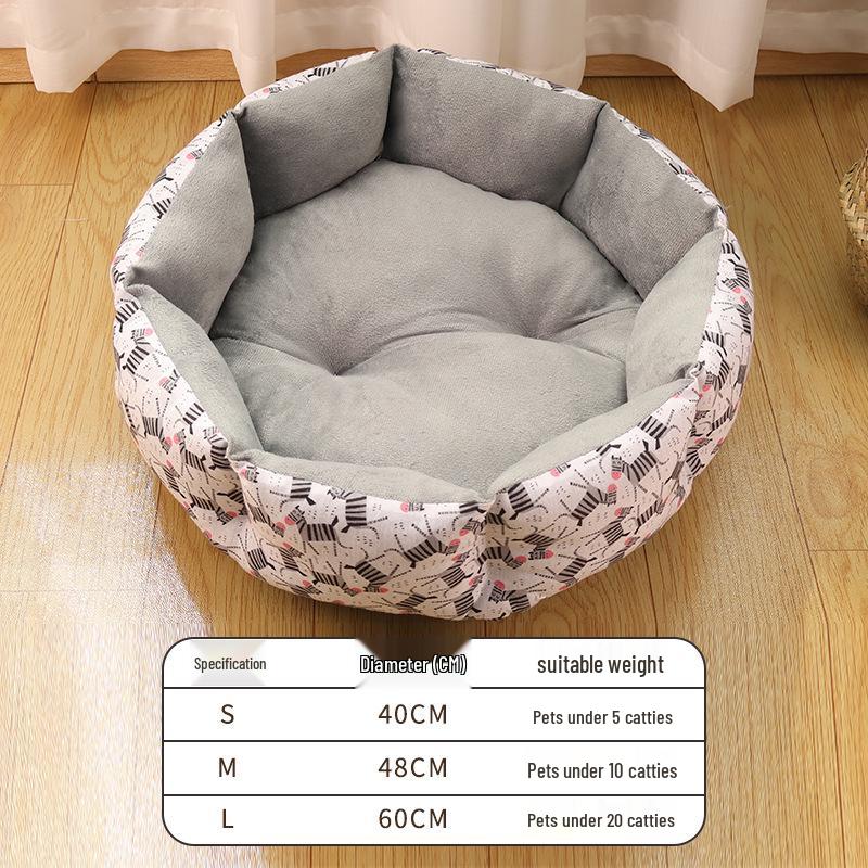 Teddy All-Season Pet Bed: Cozy Sofa Nest for Small Dogs & Cats