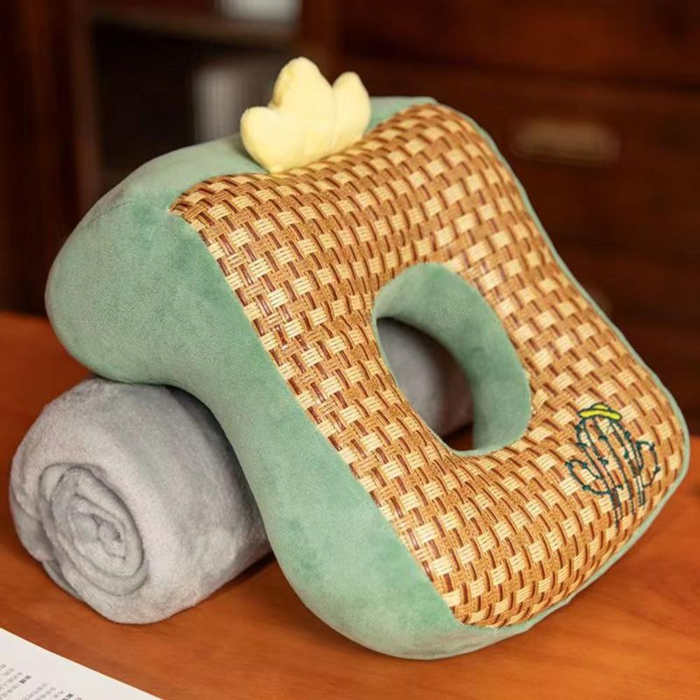 Hollow Breathable Office Plush Pillow Double-sided Cute Animal Neck Pillow  Dormitory