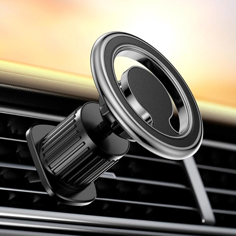Magnetic Car Mobile Phone Holder Folding Cellphone Navigation Mount Support Bracket For Calls Music 360° Rotatable Mount