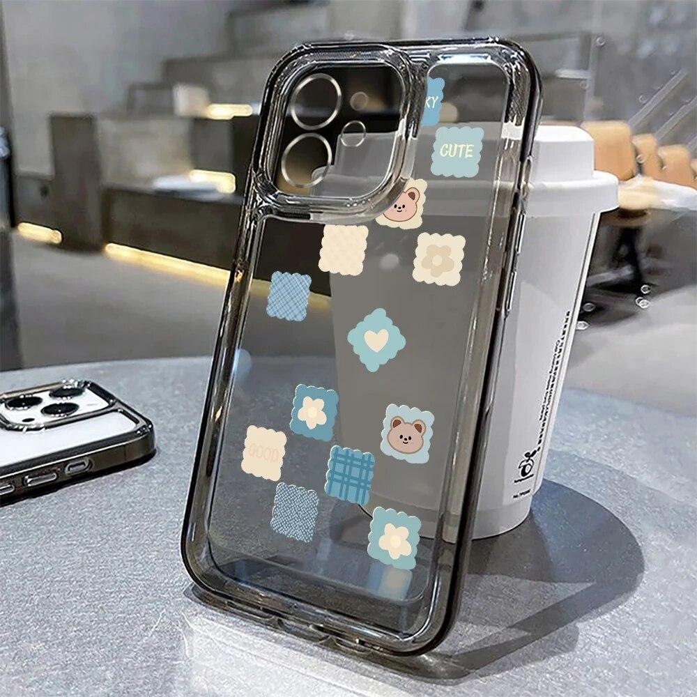 Smile Soft pouzdro na telefon iPhone 14 Pro pouzdro iPhone 11 13 12 15 Pro Max XR XS X 7 8 15 Plus SE 2020 silikonový kryt Sluneční květiny