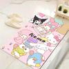 Custom 1Pc Hello Kitty Floral Background Rug Office Carpet Indoor Outdoor Entrance Doormat Nonslip Soft And Comfortable Living Room D2915315