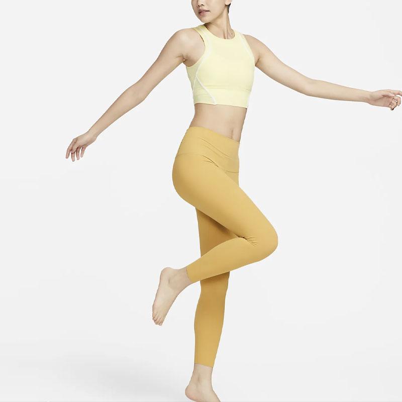 New Nike Zenvy Sports Pants Women's Wheat Gold DQ6016-725