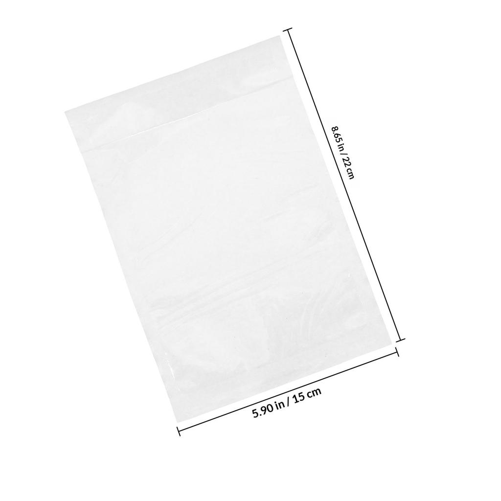 100Pcs Clear Packing List Mailing Envelopes Self Adhesive Transparent Pouches for Shipping Documents Labels Invoices Protection