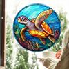Turtles Window Glass Electrostatic Stickers Anti-collision Static Cling Glass Decals Warning Art Stickers Home Decoration#39