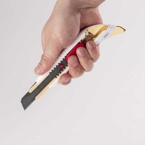 Kai Razor Cutter, Specialized for Sharpness, Large Blade, High Durability, Sharp Edge, Made in Japan, Ambidextrous, Auto-Lock, Clean Cut, for Cardboar