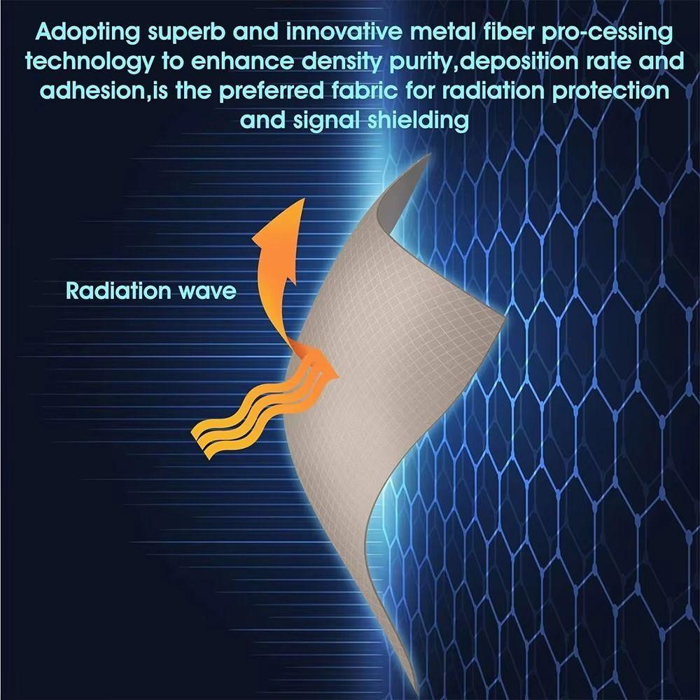Tessuto Faraday Conduttivo in Nichel Rame Materiale Poliestere Argento Anti-Radiazioni WiFi/RF Materiale Bloccante RFID