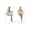 Light Luxury Cloud Girl Golden Ornament Resin Originality Desktop Humanoid Decoration Ballet Sculpture A Living Room For Home