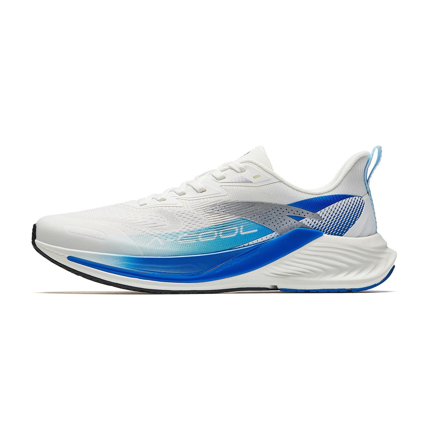 Anta Hydrogen Run Cool Lightweight Running Shoes Men Sneakers White Blue Silver 912625514-1 39